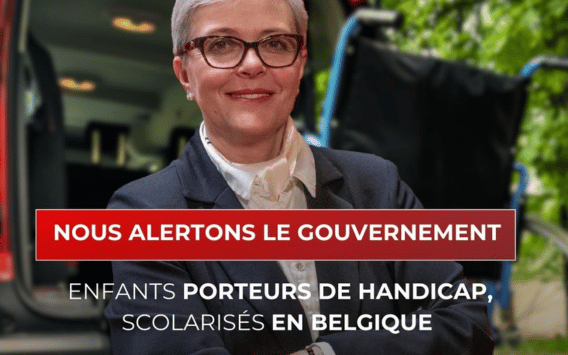 Enfants porteurs de handicap scolarisés en Belgique - Courrier de Sandra Delannoy et Députés RN